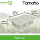 thumbnail image 5 of Charola Moderna rectangular para suculentas Smart Garden plástico PP Blanca, 5 of 6