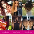 thumbnail image 6 of LELINTA Brazilian Virgin Hair Body Jet Black Wave/Silky 1 Bundles 12 14 16 18 20 Size/Inch,Total:100g Remy Human Hair Weaves 100% Unprocessed Hair Extensions Natural Color, 6 of 7