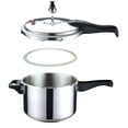 thumbnail image 3 of Bene Casa Stove Top Pressure Cooker 6 Quart Aluminum Cooking Pot Kitchen Essentials, 3 of 9