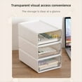 thumbnail image 4 of Caja de Almacenamiento de Escritorio Transparente con Cajón, Ideal para Oficina, Dormitorio, Estudio, Combinación Portátil., 4 of 5