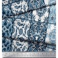 thumbnail image 3 of Soimoi Rayon Fabric Check & Damask Patchwork Decor Fabric Printed Yard 56 Inch Wide, 3 of 3