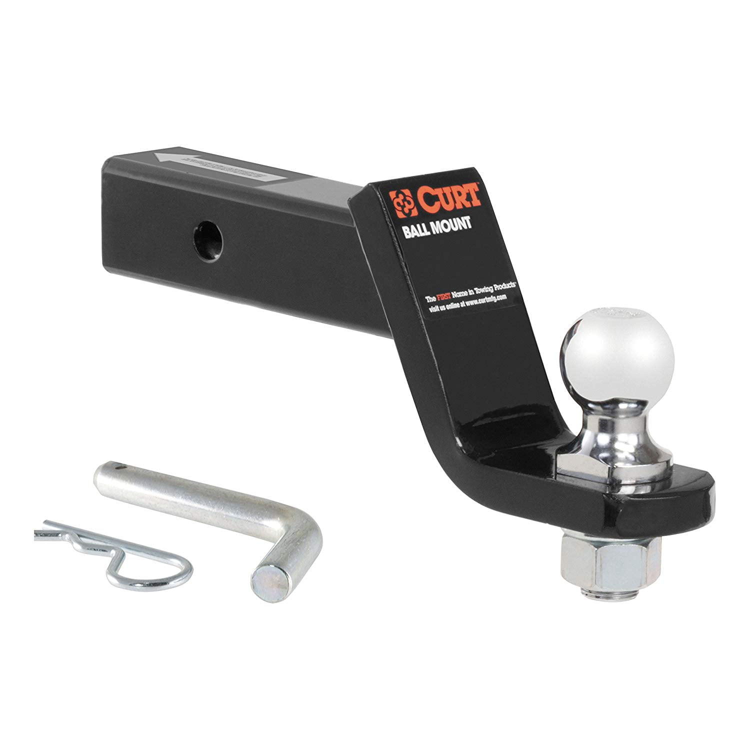 CURT Manufacturing 45055 Class III 2 Loaded Ball Mount with 1-7//8 Ball