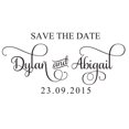 thumbnail image 2 of Engagemant Gift Wedding Invitation Custom Stamp Self Inking Personalized Rubber Stamp Printtoo, 2 of 2