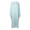 thumbnail image 4 of Butterfly Abaya Dress for Women, Satin Solid Color Batwing Sleeve Maxi Kaftan, Soft Comfy Breathable Robe for Summer & Eid, 4 of 7