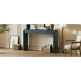 thumbnail image 4 of Natural Wood Grain Finish Console Table with 2 Drawers | Navy, 4 of 10