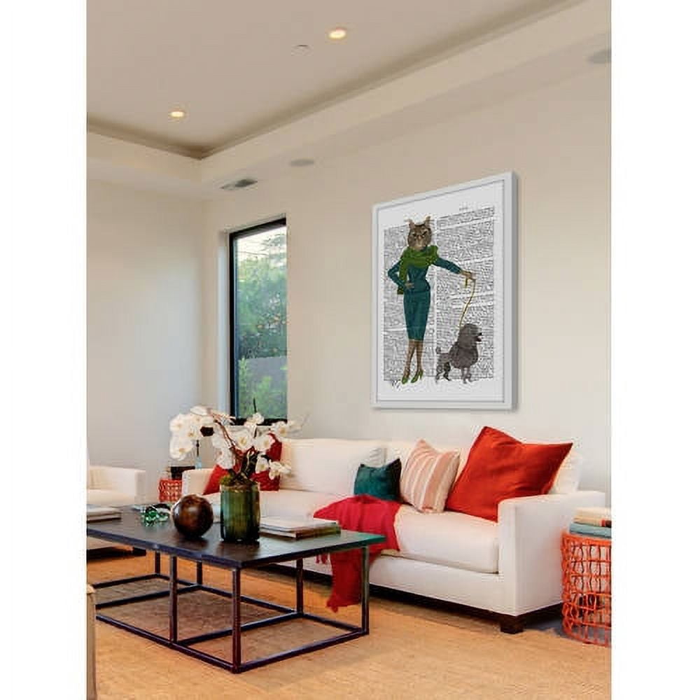 Marmont Hill "Cat and Poodle" Framed Painting Print