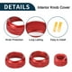 thumbnail image 4 of Cubierta de perilla de medios AC, trim interior para BMW 1 2 3 3GT 4 Series F20 F22 F30, aleación de aluminio, roja, 3 piezas, 4 of 6