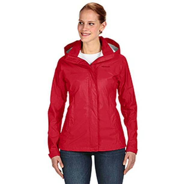 Marmot Women's Precip Waterproof Jacket, Red, XL