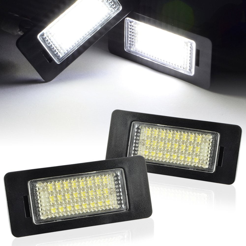 GTP 24 LED License Plate Light for BMW 1//2//3//4//5//X Series X5 X6 M3 M4 E39 E60 E70 E71 E82 E90 E92 F32 F35 6000K White Error Free Rear Number Plate Tag Lamp Direct Replacement