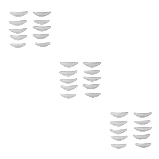 serony 5 Pairs Lash Curler Lashes Lift Silicone Eyelash Tool Eyelashes Set Household Cosmetic Tools for Adults Beautifying Transparent 3Set