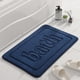 thumbnail image 4 of Tapete de baño - Súper absorbente y antideslizante, lavable a máquina, alfombra suave de pelo largo, 20x31,5 pulgadas, gris/blanco/caqui/rosa/azul marino, 4 of 7