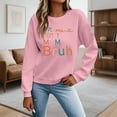 thumbnail image 4 of Women's Sweatshirts 2025 Mama Mommy Mom Bruh Sweatshirt Funny Graphic Crewneck Pullover Tops Sweatshirt for Women, 4 of 5