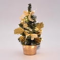 thumbnail image 4 of Adorno de mesa de árbol de Navidad artificial de 20/30 cm con bolas de luz LED 2023 Decoración navideña para el hogar Regalo de Año Nuevo 2024 Mini, 4 of 5