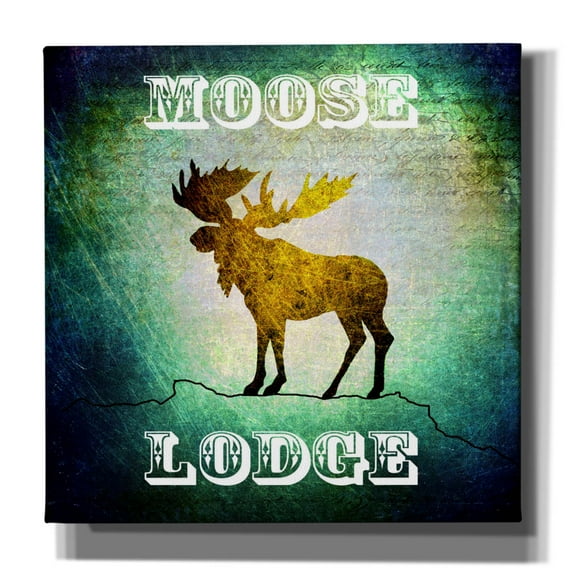 Epic Graffiti 'Lodge Moose Lodge' by Lightbox Journal, Canvas Wall Art, 37"x37"
