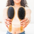 thumbnail image 4 of Detangler Brush Hair Brush - Hair Brushes for Women, Mens Hair Brush, Kids Hair Brush, Use With Hair Products, Wet or Dry Detangling Brush, Hair Detangler Bristle Brush, Bamboo Hair Brush (1 pack), 4 of 8