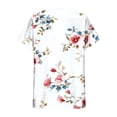 thumbnail image 5 of GaThRRgYP Tops for Women Trendy Summer,Women's Fashion Printed Camisole Short Sleeve T-shirt Loose Tank V-Neck Tops White XXL, 5 of 7