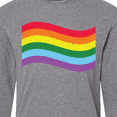 thumbnail image 4 of Inktastic Pride Flag in Grunge Long Sleeve T-Shirt, 4 of 5
