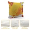 thumbnail image 4 of Leisuo Decorative Throw Pillow Cover Drop Splattered Design Paint Splatters Element Spots Splashing Isolated Yellow Abstract Soft Cushion Case Pillow Shell for Sofa Bedroom, 4 of 5