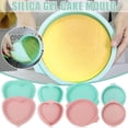 thumbnail image 4 of Bouanq Silicone Cake Pan, 6" 8" Round Rainbow Cake Baking Molds Set, Layer Cake Pans for Rainbow Cake, Vegetable, Pancakes, Pizza, 4 of 7
