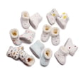 thumbnail image 2 of ER 2 pares aleatorios, adecuados para niños de 12 a 18 meses, botas de algodón, zapatos de algodón de Cachemira, zapatos gruesos y cálidos para bebés, zapatos antideslizantes Rojo Verde, 2 of 5