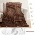 thumbnail image 5 of Retro Wood Grain Blanket Soft Cozy Warm Throw Blanket for Couch, Plush Fuzzy Flannel Fleece Blankets for Sofa, Rustic Farmhouse Wooden Board Brown Bed Blankets Lightweight Gifts for Women, 50"x80", 5 of 9