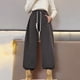 thumbnail image 5 of Cowsor Girl's Wide Leg Sweatpants High Elastic Waist Straight Leg Baggy Jogger Pants with Pocket, 5 of 7