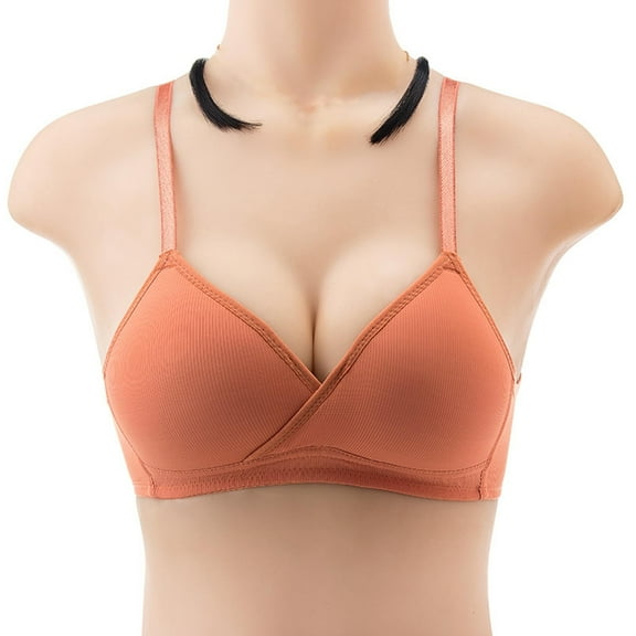 jsaierl Bras for Women Wirefree Lift T-shirt Bras Seamless Comfy Bralettes Stretch Breathable Full Figure Bras