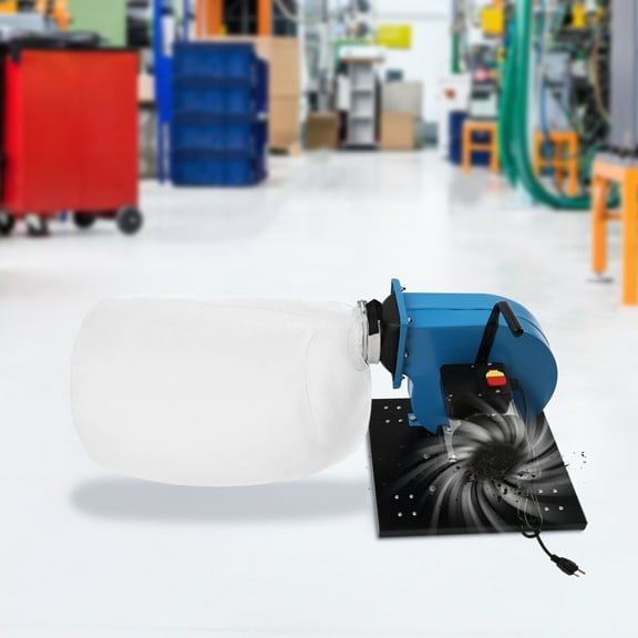 TFCFL 550 CFM 1HP 14.8-Gallon Potable Dust Collector Wall Mount Dust Filtration Collection System 110V 750W