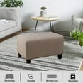 thumbnail image 3 of GROWTH TANK Rectangle Storage Stool Slipcovers Footstool Slip Covers Footrest Sofa Cover L Brownness, 3 of 8
