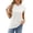 White, variant on Sngxgn Women Summer Casual Short Sleeve Tee Shirt Tops Crew Neck Tshirts T Shirt(,XL)