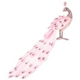 thumbnail image 2 of Northlight Peacock with Glitter and Faux Jewels Christmas Decoration - 20" - Light Pink, 2 of 9