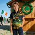 thumbnail image 3 of OGLCCG Kids Boys St. Patrick's Day T Shirts Shamrock Graphic Short Sleeve Button Down Tees Funny St Patty's Irish T-Shirt Tops 2-15 Years, 3 of 6
