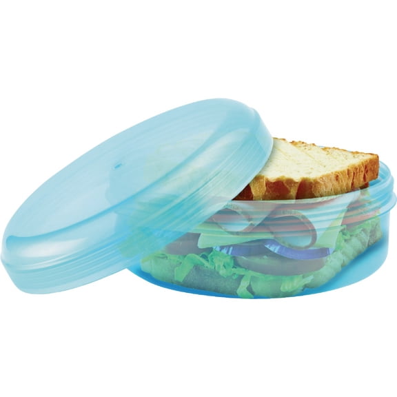 2-pack SubSafe Sandwich Saver Container - Airtight, Square, Plastic - 2 Pack, Multicolor Home & Garage Storage, Stackable Design
