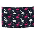 thumbnail image 4 of MYPOP Tropical White And Pink Flamingo Tapestry Wall Hanging Decoration Home Decor Living Room Dorm 60x51 inches, 4 of 4