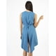 thumbnail image 4 of Maxi blusa asimétrica de lino AMAD Casual para mujer Talla XL, 4 of 5