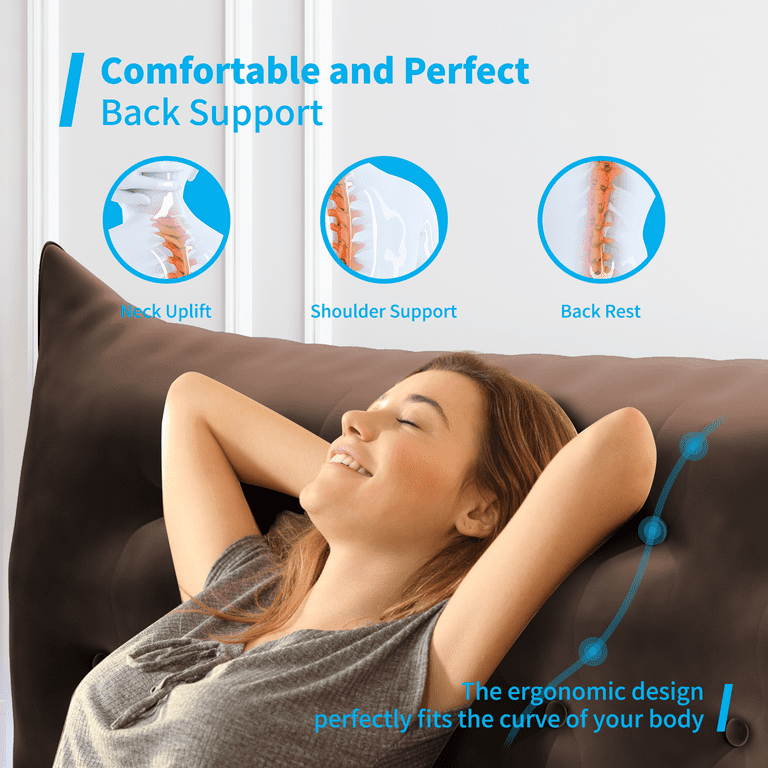 Comfort Wedge Bed Reading Pillow Back Pain Relief Pillow Bed Rest