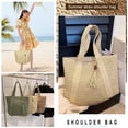 thumbnail image 5 of Straw Beach Bags for Women Woven Beach Tote Bag Casual Boho Large Shoulder Handbags Purse for Vacation Holiday, 5 of 7