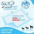 thumbnail image 5 of Auwogo Dog Training Pads, 13 in x 18 in, S, 100 Count Disposable Dog Puppy Pee Pads, 5 of 7
