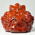 thumbnail image 3 of Rosewood carved golden toad figurine, three-legged toad offering treasure, home decoration, mahogany craft shop opening gift., 3 of 3