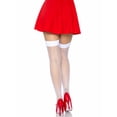 thumbnail image 2 of Nurse Fishnets with Red Bows Thigh High Adult Halloween Accessory, One Size, (4-14), 2 of 5