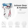 thumbnail image 5 of Lsque Sanrio Women's Crew Neck Short Sleeve Bodysuit Basic T Shirts Tops Onesie Adult Cute Pajama-Large, 5 of 8