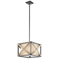 thumbnail image 1 of Kichler 43775AVI Cahoon 100W 1 Light Semi Flush Pendant, Anvil Iron, 1 of 1