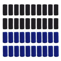 40 Pcs Finger Sleeves Protectors, Thumb Finger Splint for Arthritis Pain Relief, Elastic Finger Brace (Black Blue)