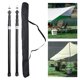 thumbnail image 4 of Espesar aleación de aluminio carpa poste ajustable carpa soporte varilla playa refugio lona Negro Zulema Poste de tienda de lona, 4 of 7