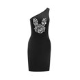 thumbnail image 2 of Vestido de mujer con hombros descubiertos, vestido de verano para mujer, para fiesta de noche, trabajo S, 2 of 7