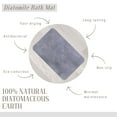 thumbnail image 4 of Evideco French Home Goods Stone Mat Concrete Industrial Gray Diatomaceus Earth Bath Rugs, 24 x 16, Non-Slip Backing, 4 of 8
