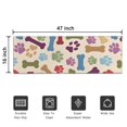 thumbnail image 5 of Paw Prints and Bones Door Rugs,Washable Non Slip Door Mats Indoor,Decorative Door Mats,Entry Mat Indoor for Entrance,Bedroom,Kitchen,Bathroom,16"x47", 5 of 6