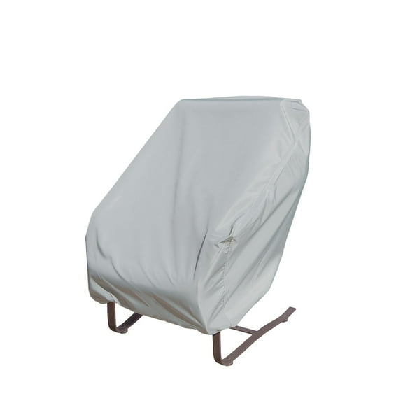 Simply Shade Polyester Protective Cover for Lounge Chair with Elastic in Gray