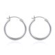 thumbnail image 1 of M MOOHAM Pendientes de aro pequeños de plata para mujer, chapados en oro blanco, plata de ley 925, hipoalergénicos, mini aros gruesos, delicados y pequeños pendientes de aro de plata para mujer, joyer, 1 of 1