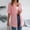 Pink, variant on Women's Boho Crochet Knit Cardigan with Short Sleeves and Open Front Design Featuring Lightweight Textured Fabric Pink L